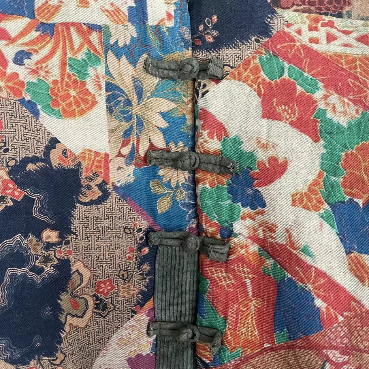 Boho Patchwork Linen Jacket