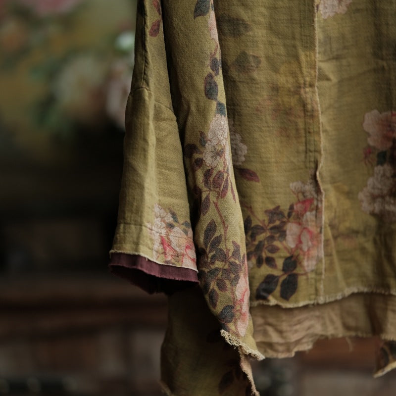 Vintage Floral Cotton Top