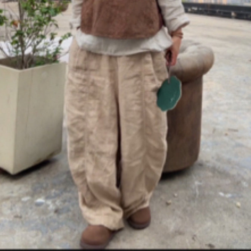 Sand-Washed Linen Pants