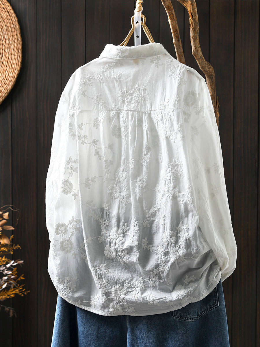 Colorful Buttons Jacquard Shirt
