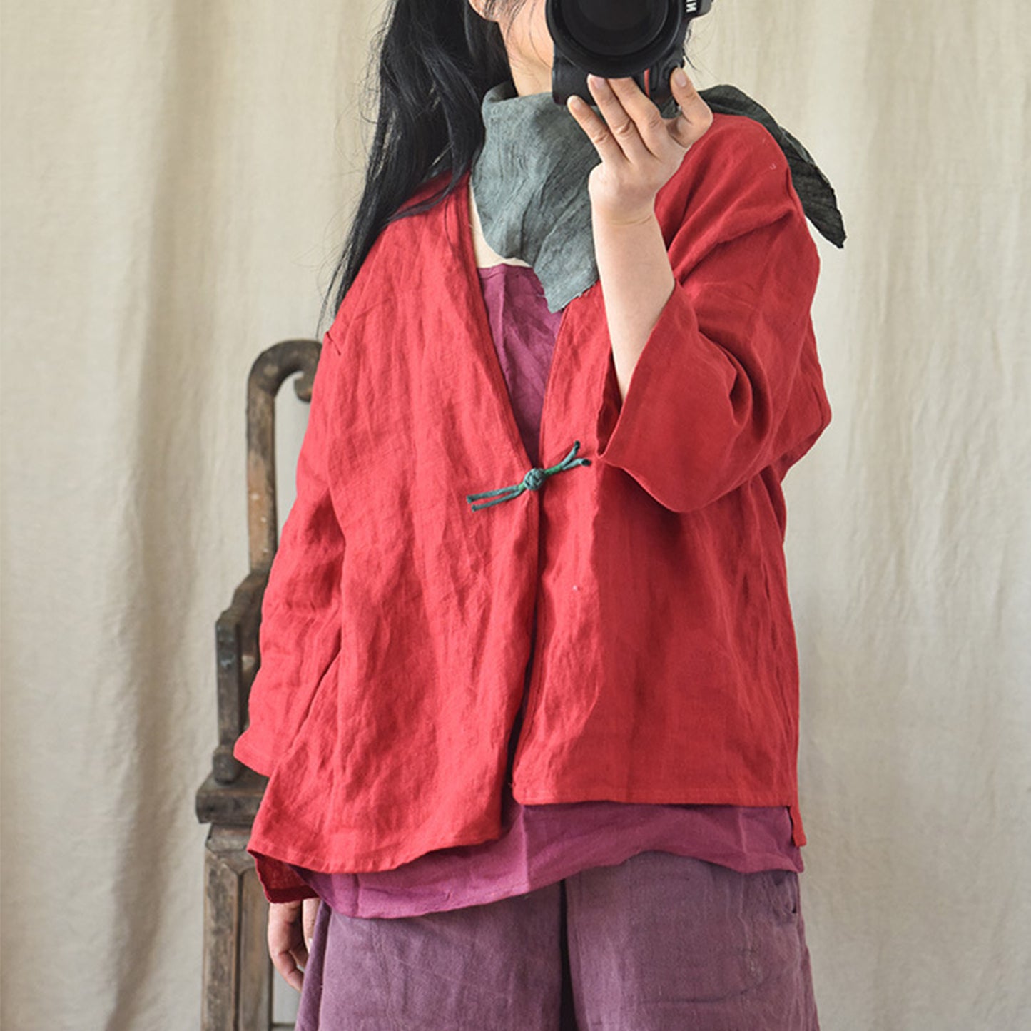 Lightweight Linen Top