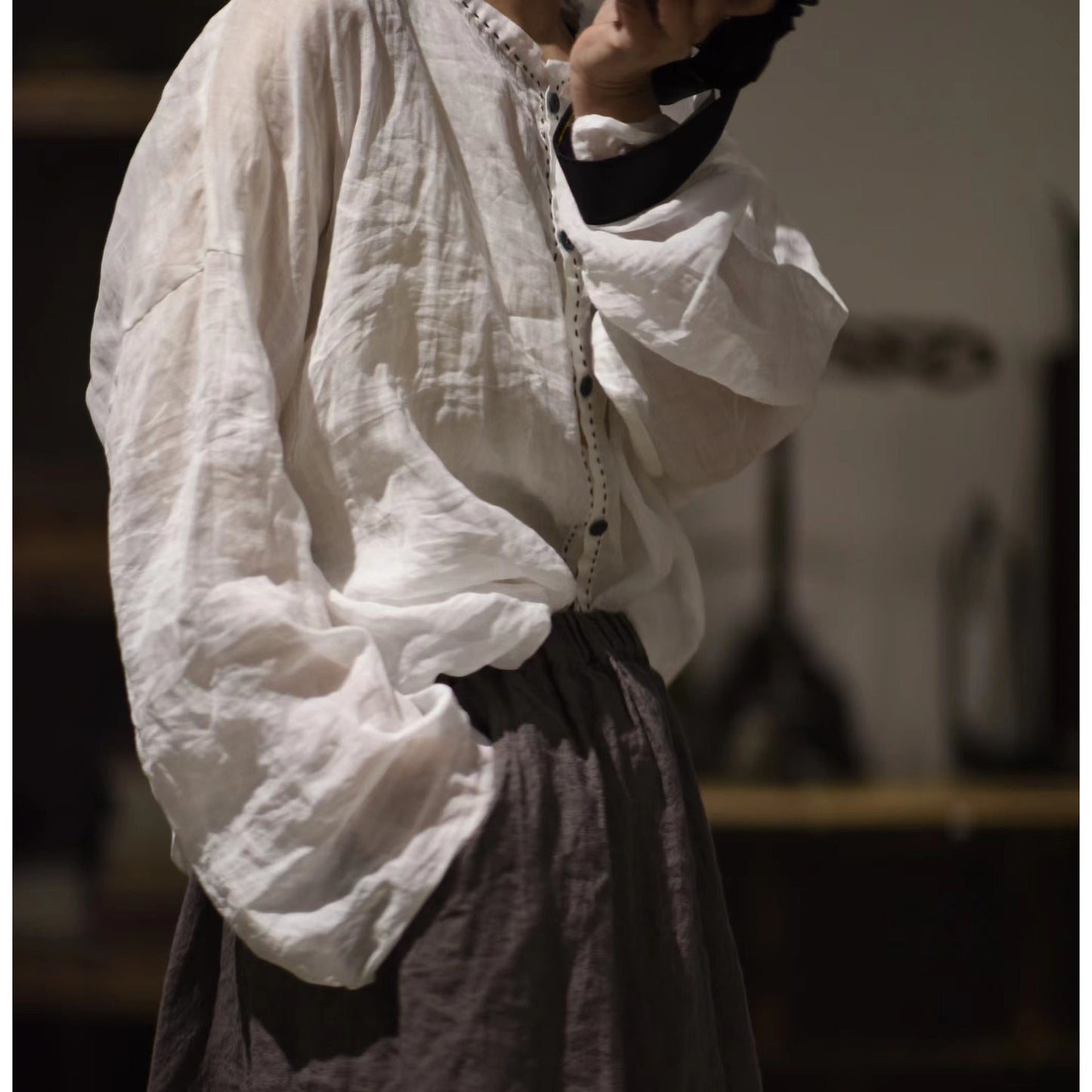 Breathable Lightweight Ramie Shirt