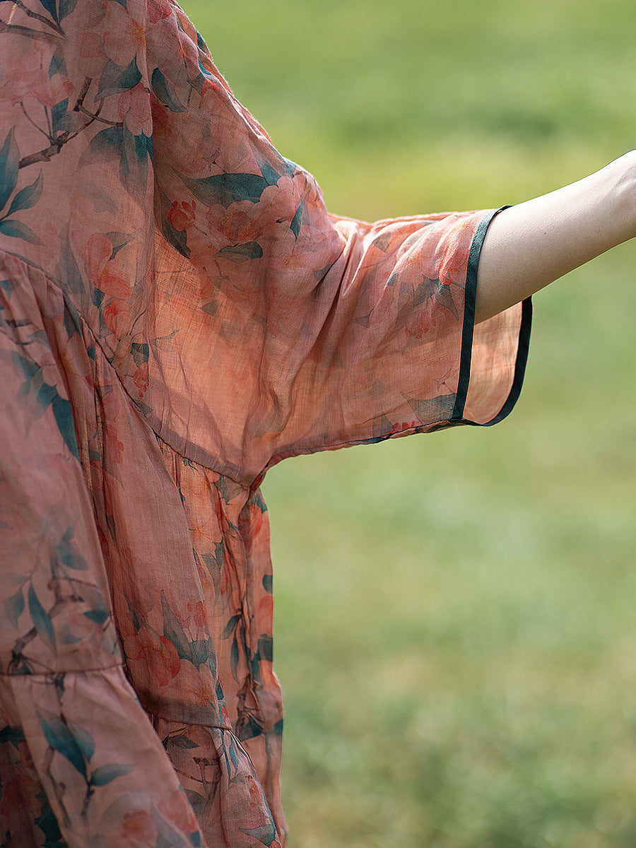 Ramie Printed Blouse