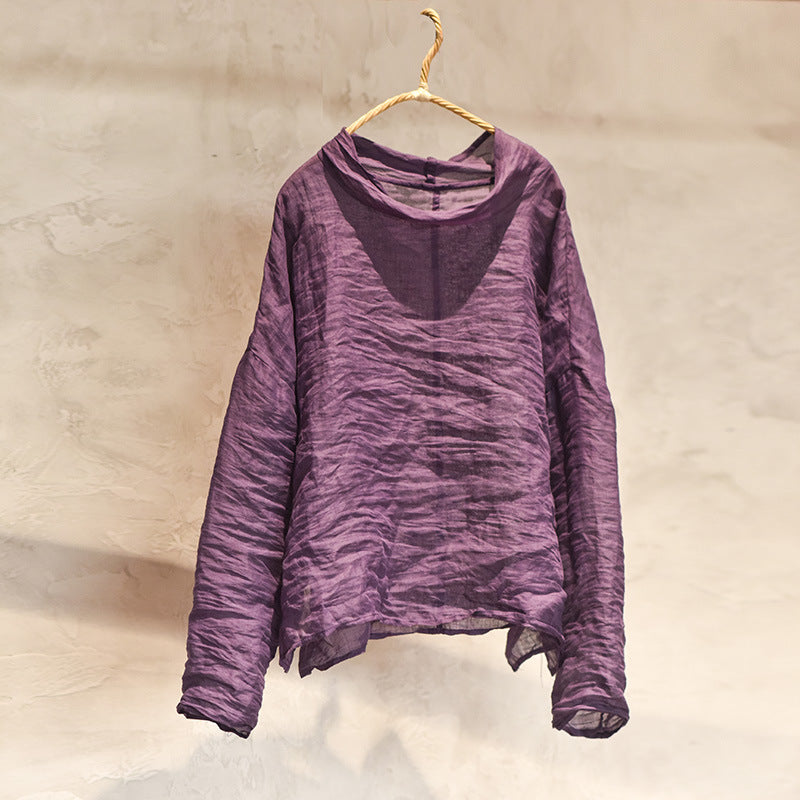 High-Count Fine Lightweight Ramie Top