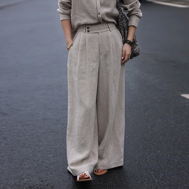 Natural 100% Linen Pants