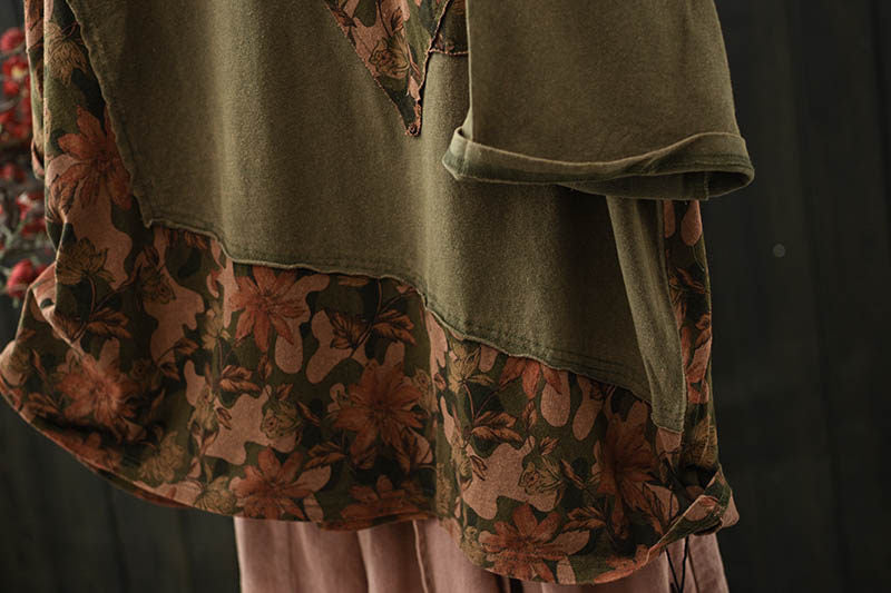 Detail of appliqué print patchwork design