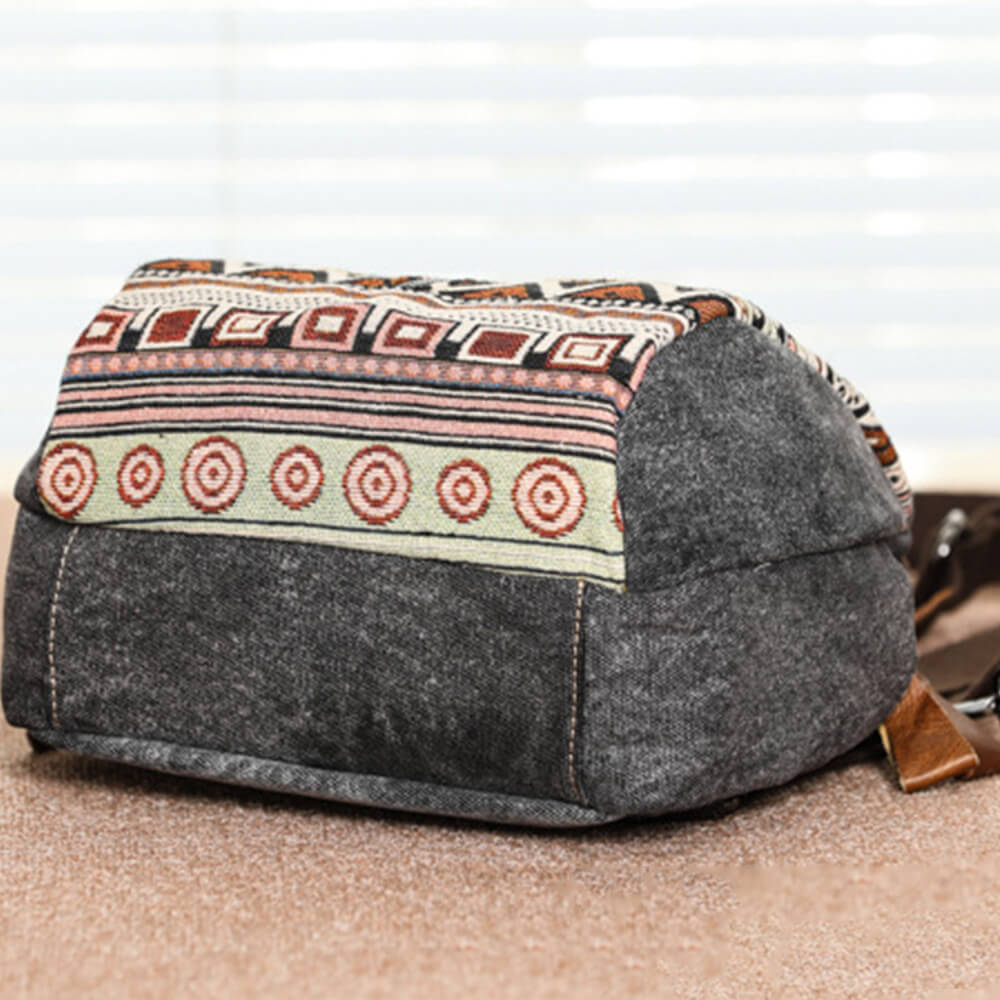 Ethnic Retro Canvas Backpack