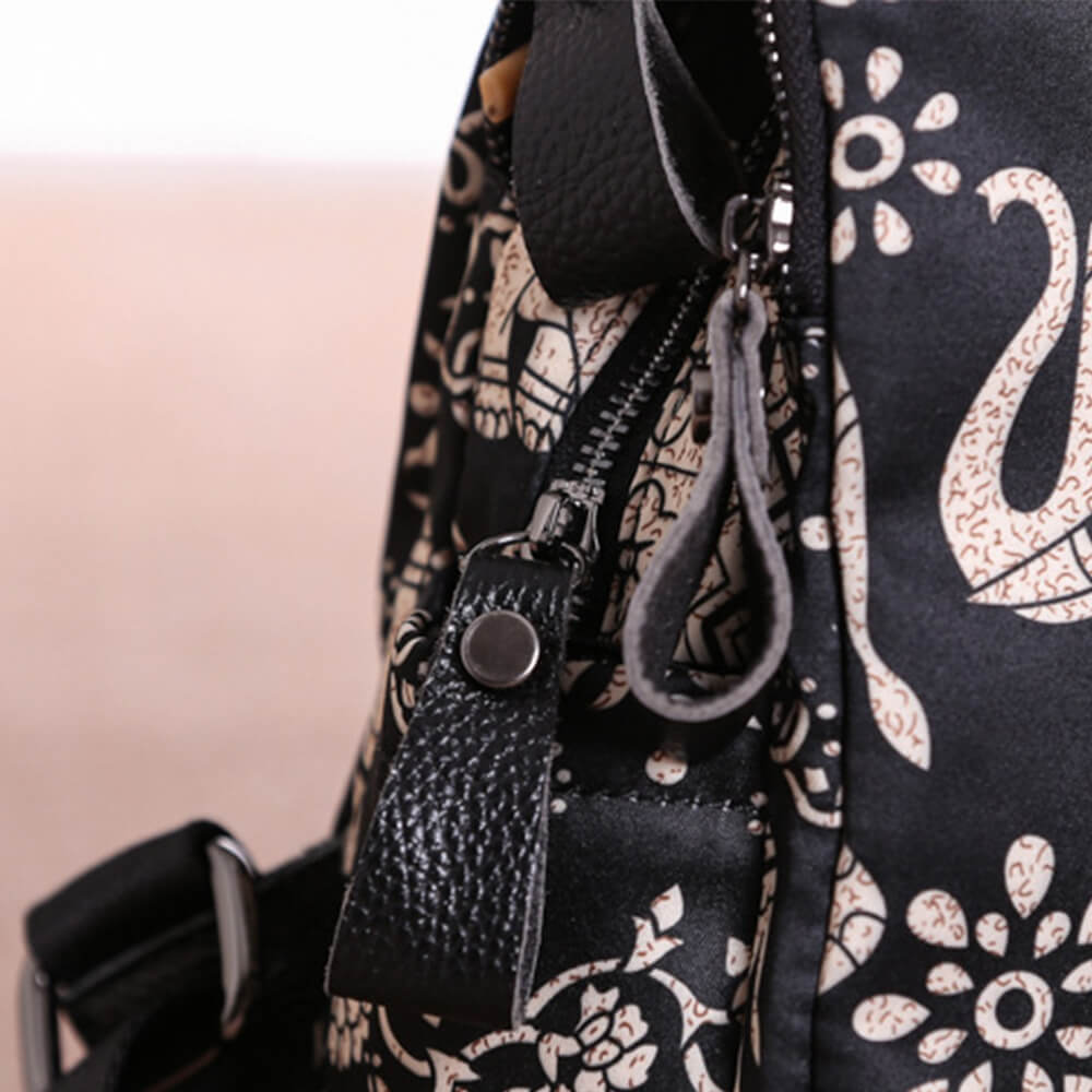 Hippie Retro Canvas Backpack