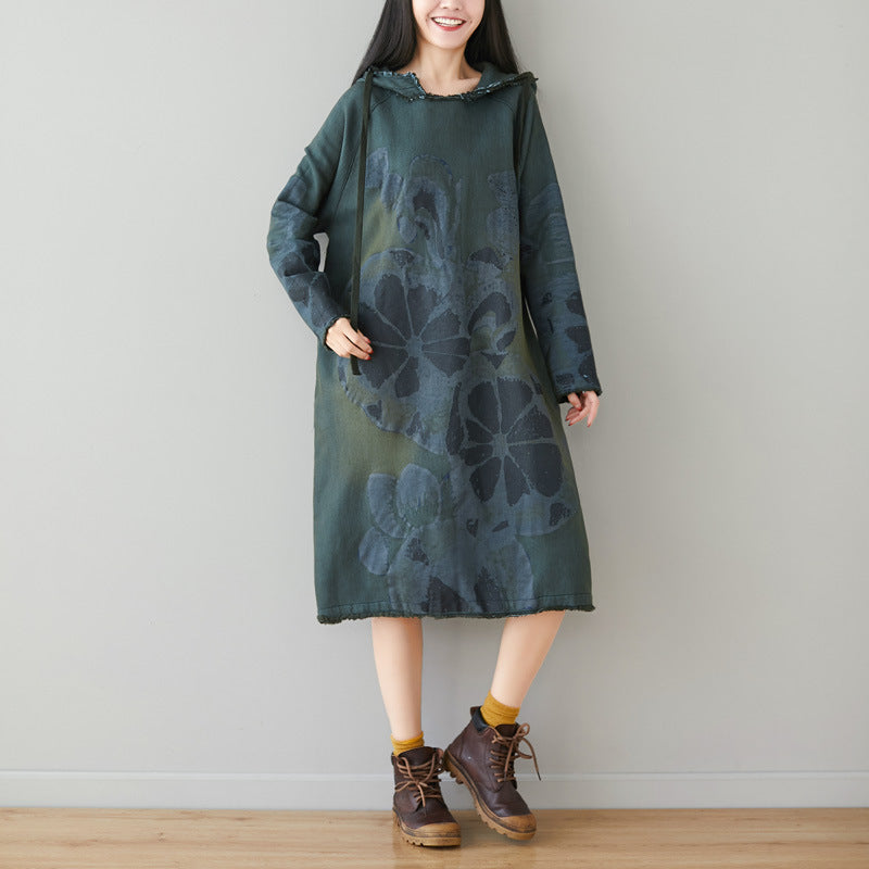 Hooded Sweatshirt Dress