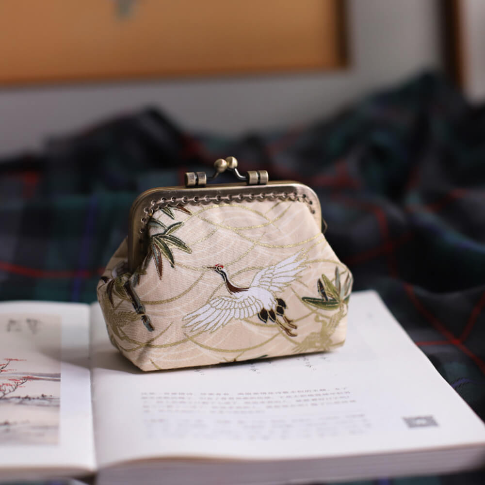Flying Crane Coin Purses