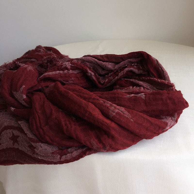 Retro Rayon Star Scarf