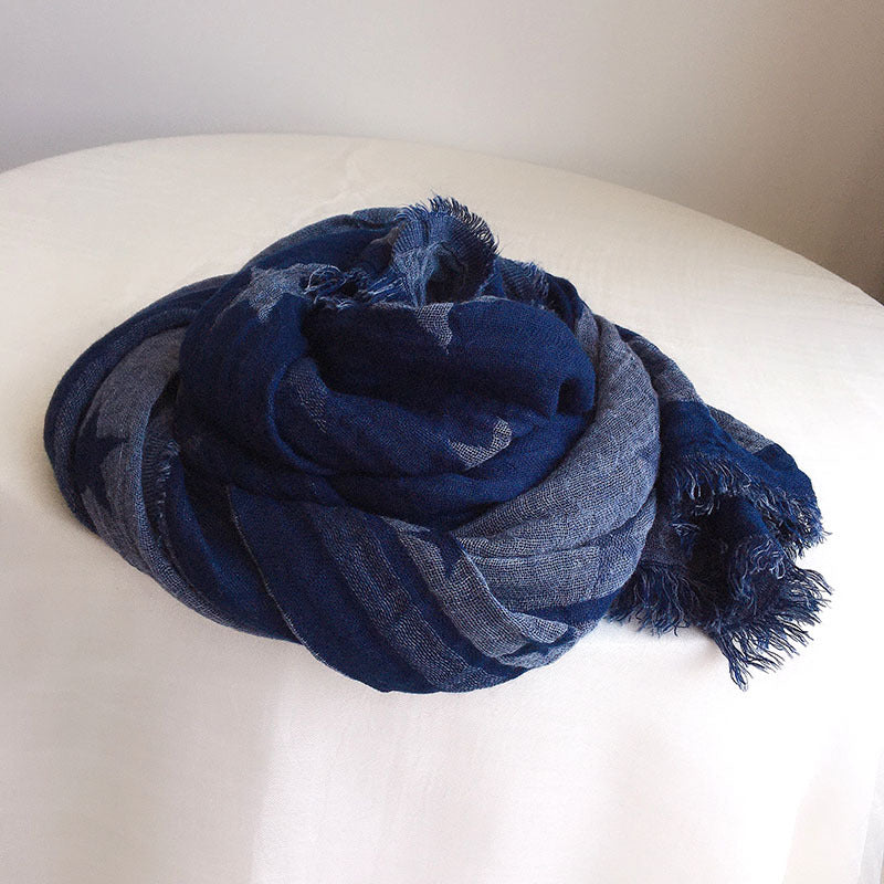 Retro Rayon Star Scarf