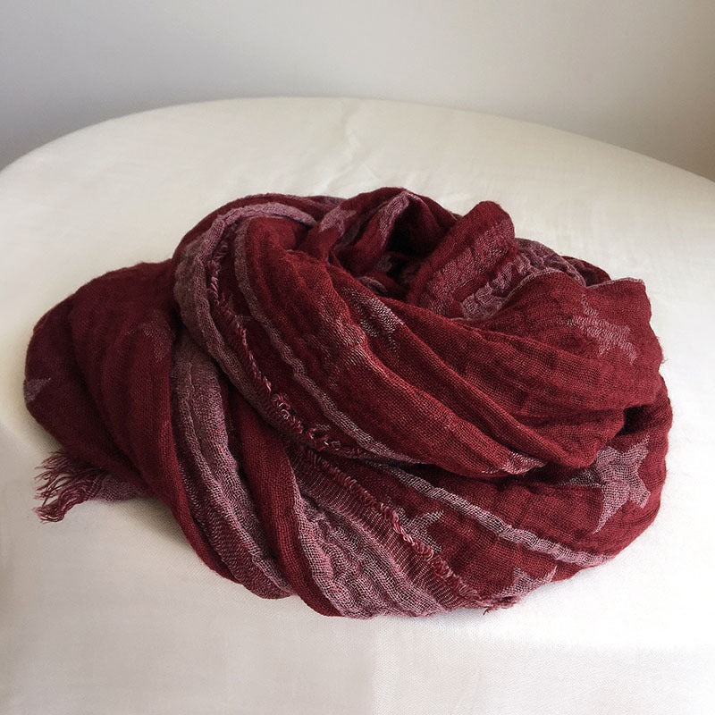 Retro Rayon Star Scarf