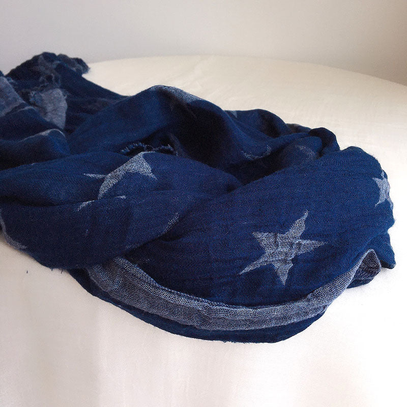 Retro Rayon Star Scarf
