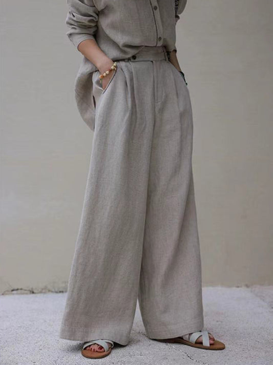 Natural 100% Linen Pants