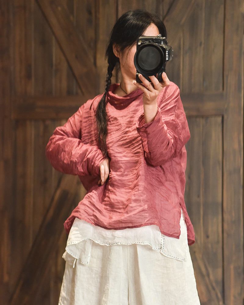 High-Count Fine Lightweight Ramie Top