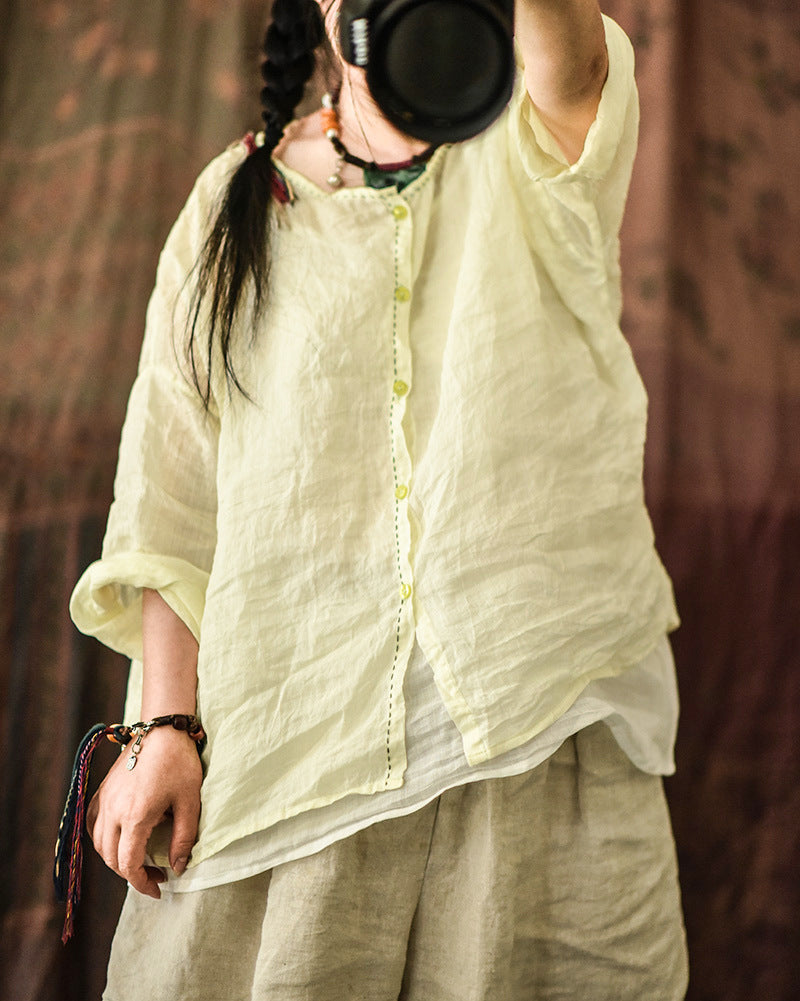 Lightweight Ramie Top