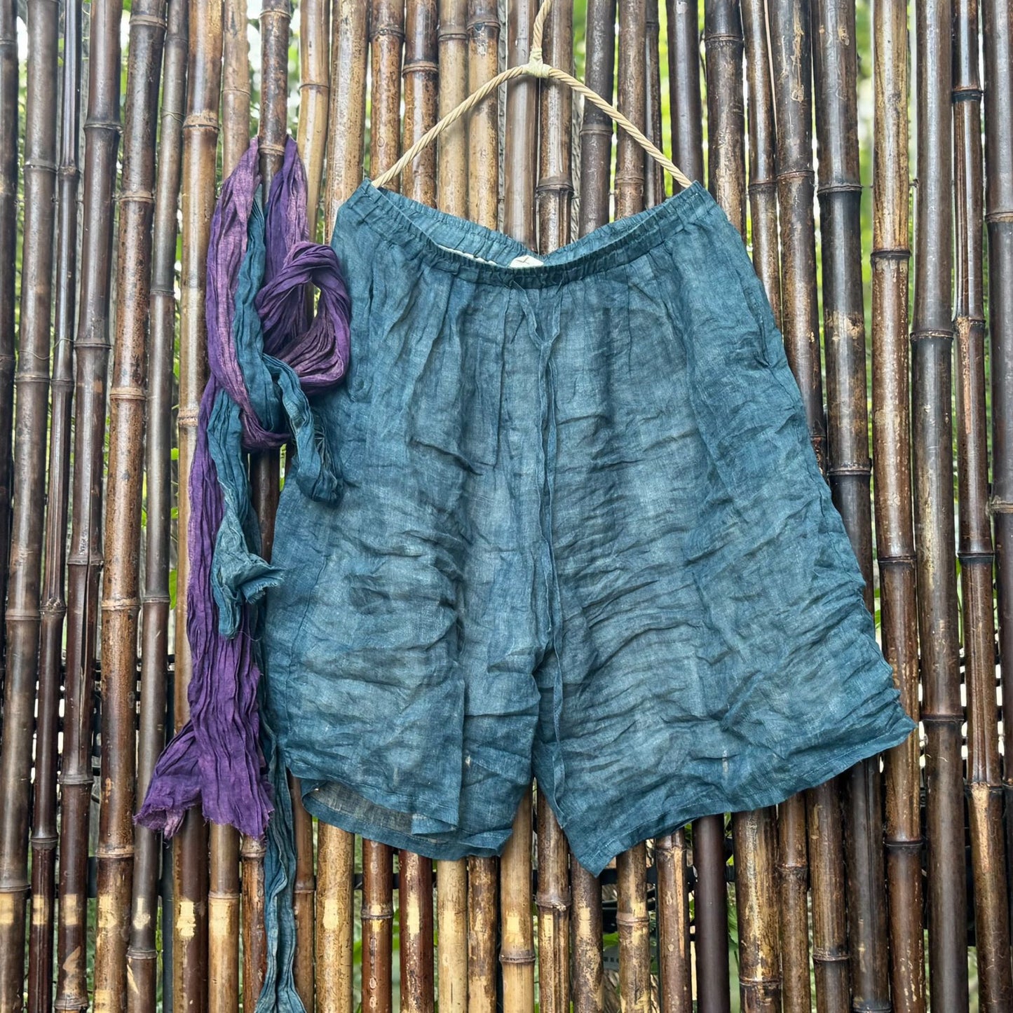 Floral Ramie Shorts