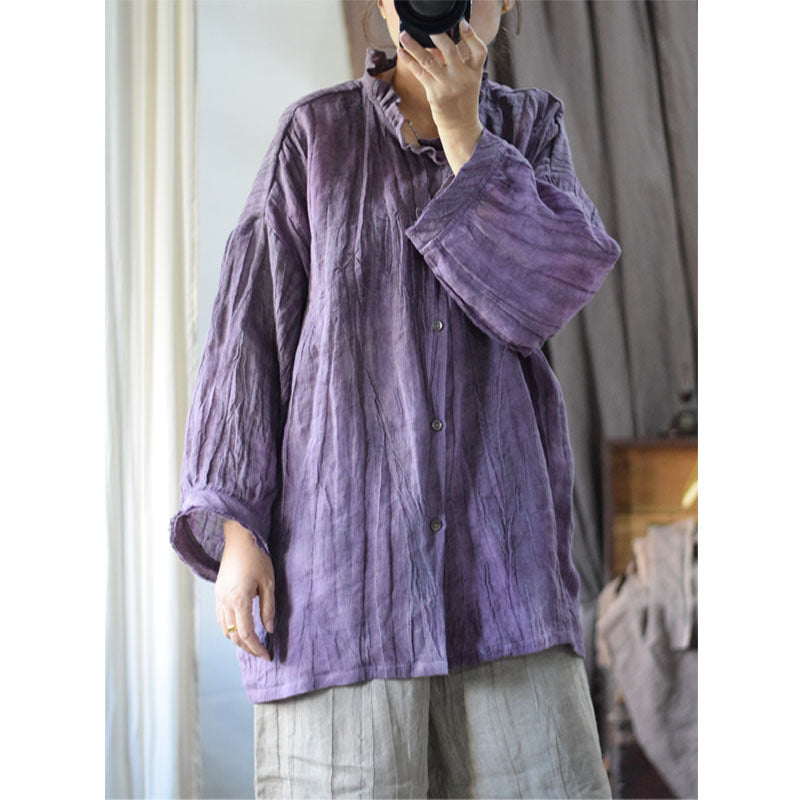 Textured Linen Blouse