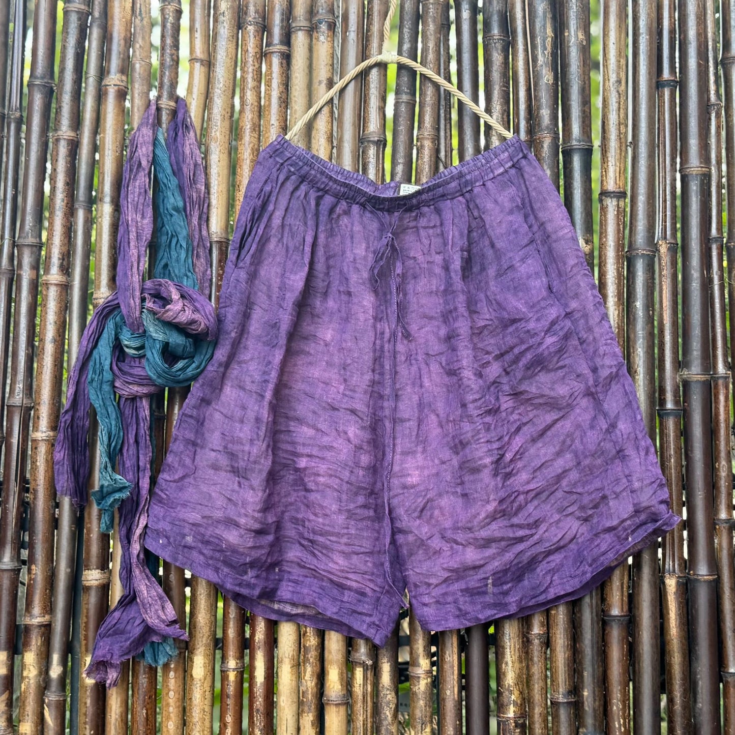 Floral Ramie Shorts