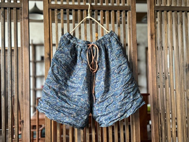 Floral Ramie Shorts