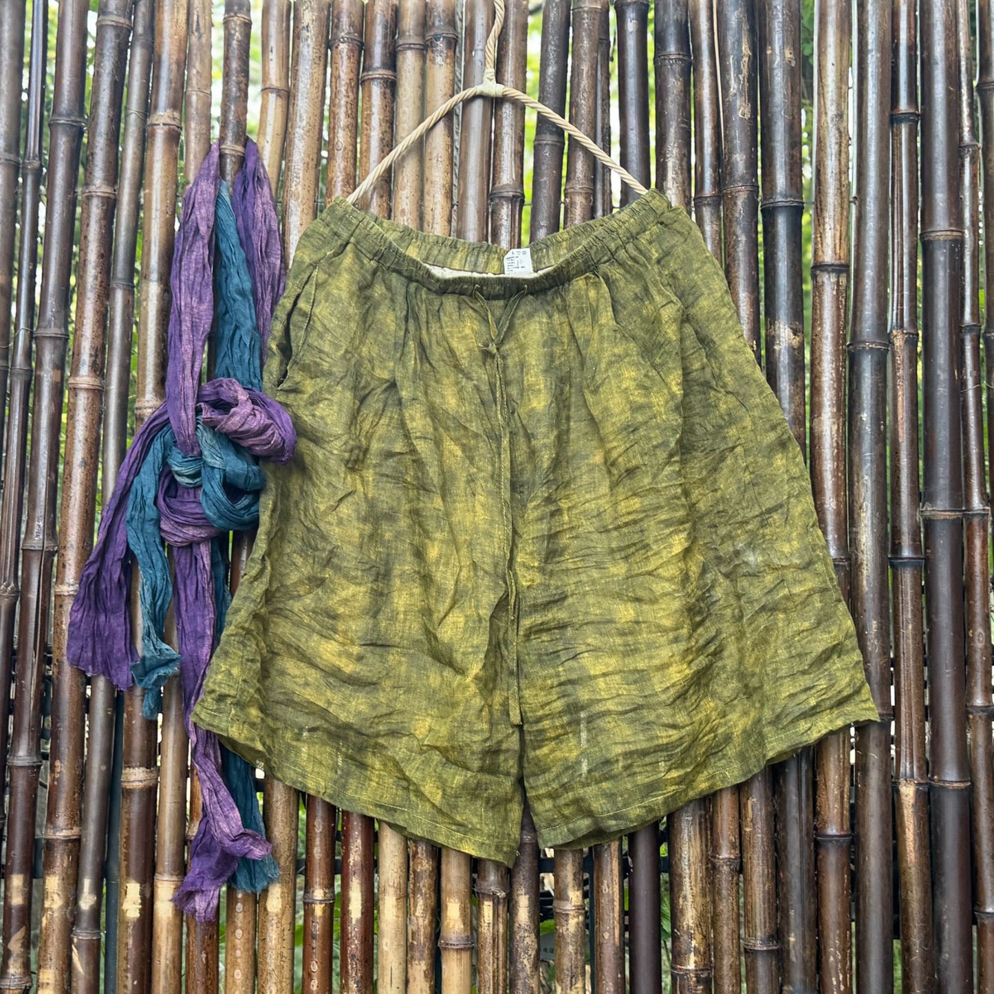 Floral Ramie Shorts