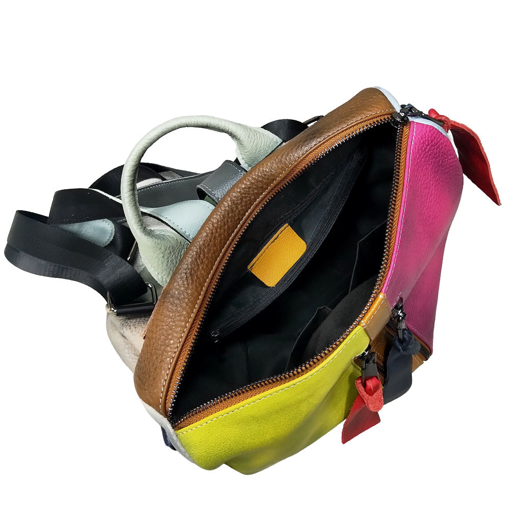 Vintage Colorblock Backpack