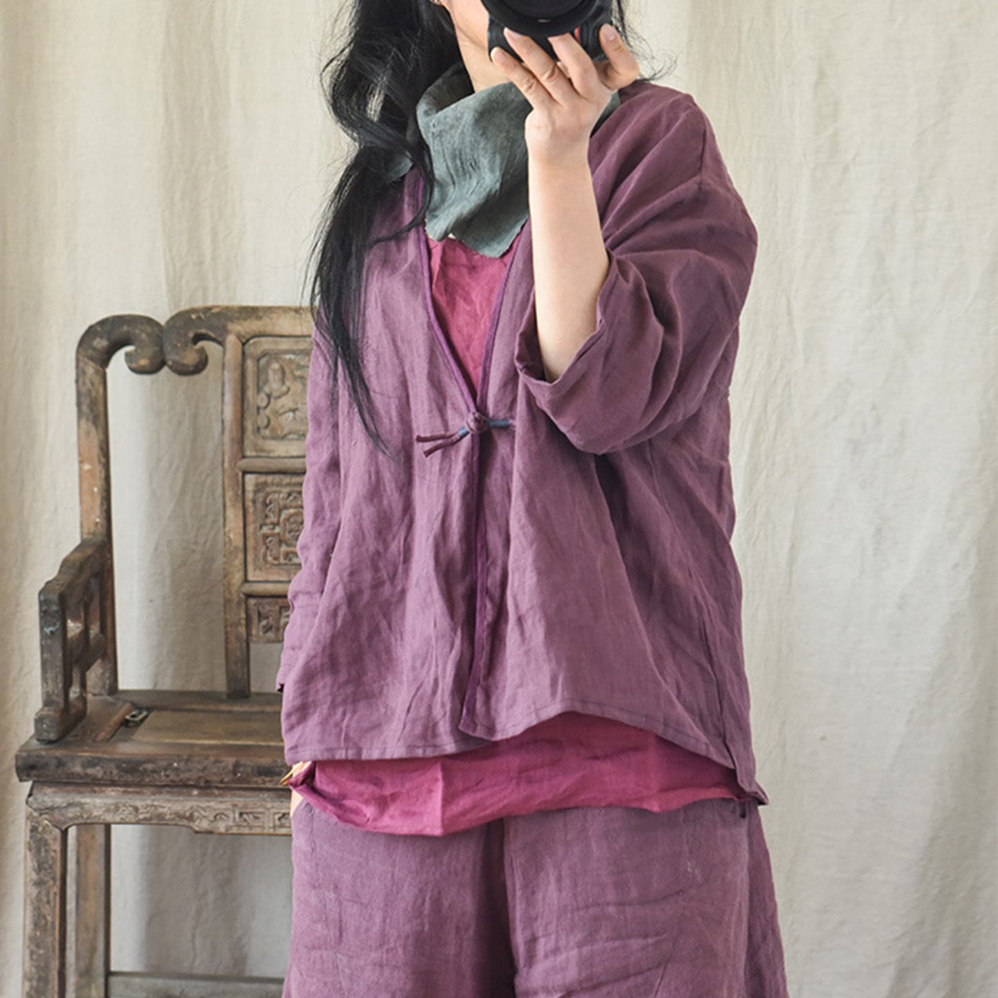 Lightweight Linen Top