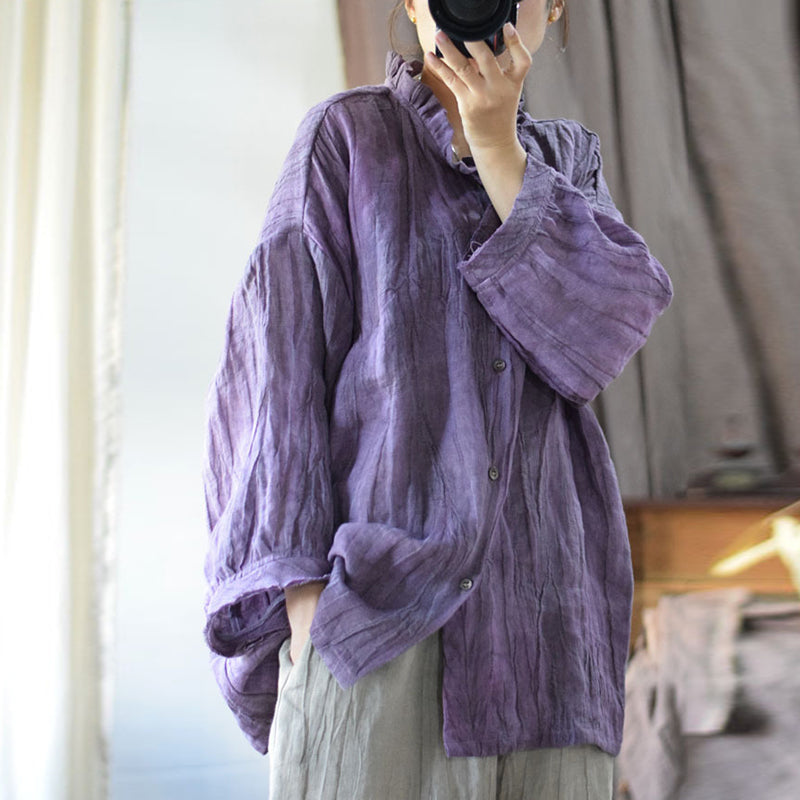 Textured Linen Blouse
