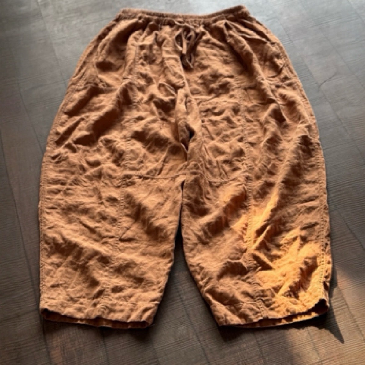 Sand-Washed Linen Pants