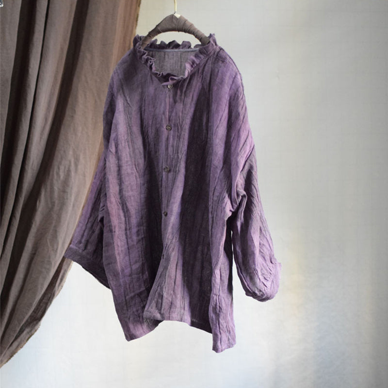 Textured Linen Blouse