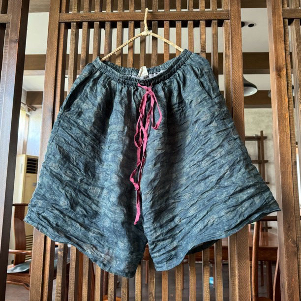 Floral Ramie Shorts
