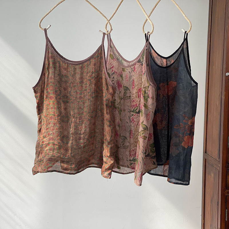 Ramie Floral Tank Top
