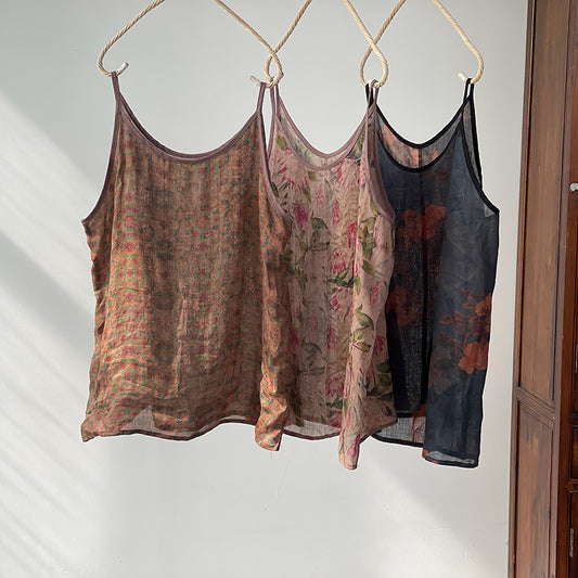 Ramie Floral Tank Top