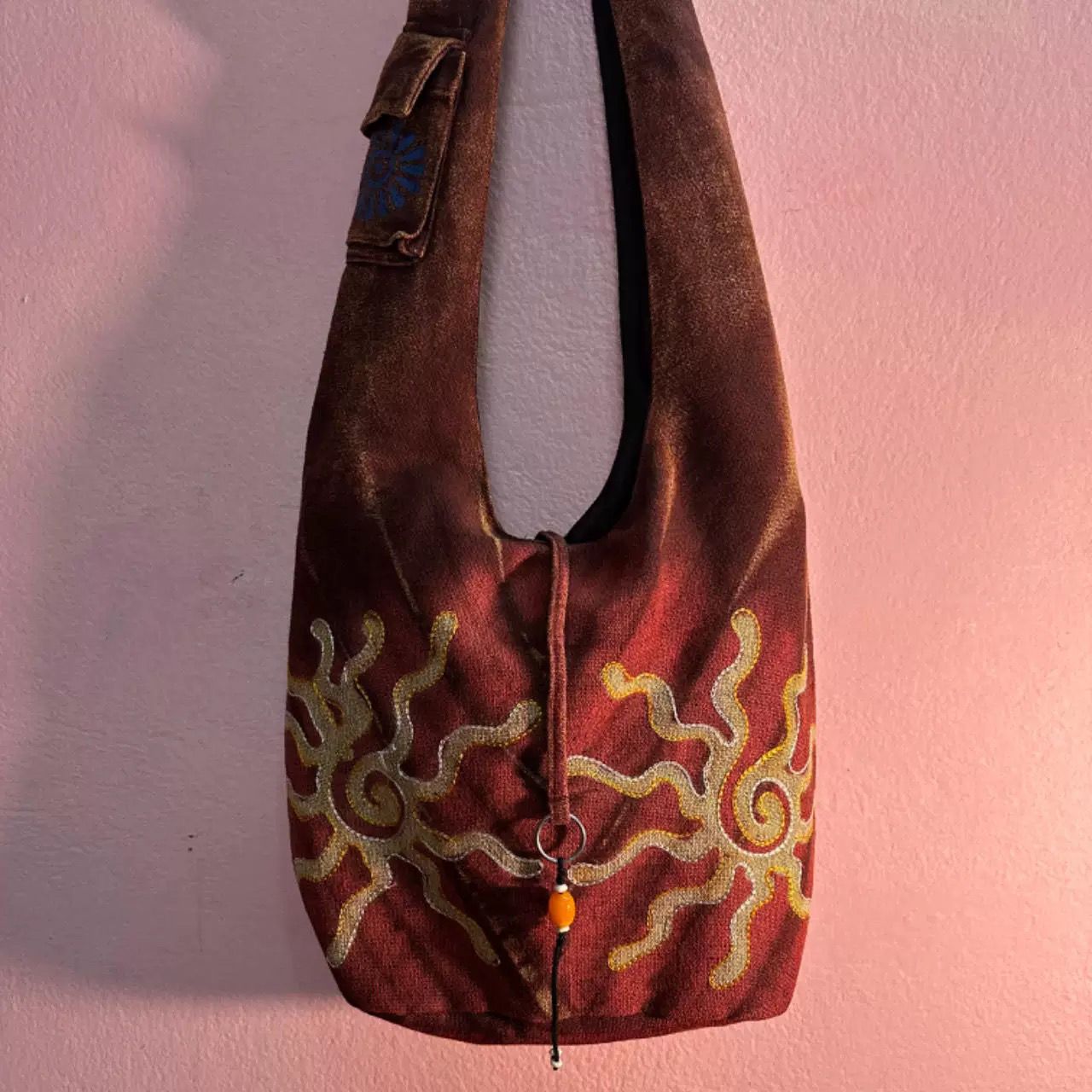 Hippie Embroidered Shoulder Bag