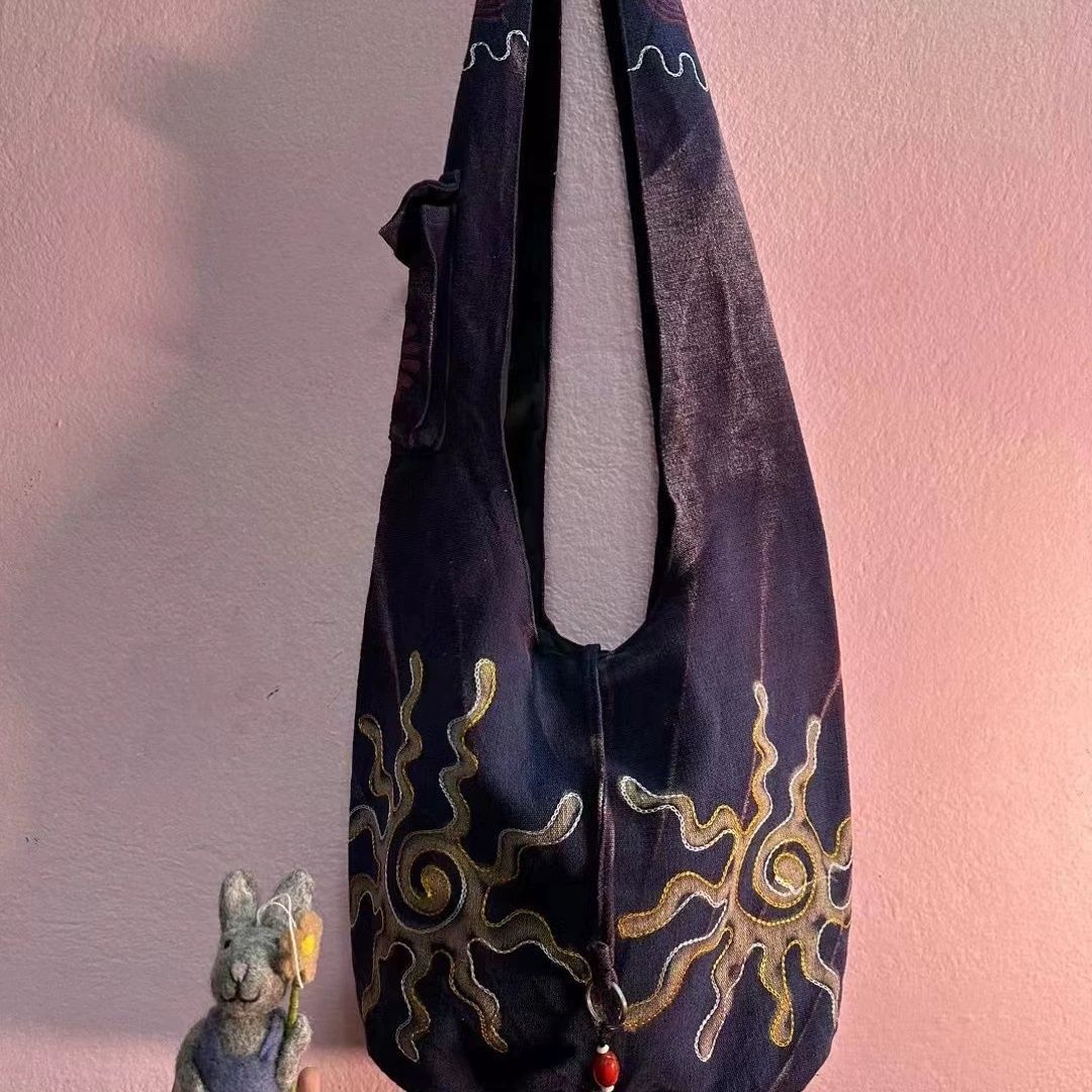 Hippie Embroidered Shoulder Bag