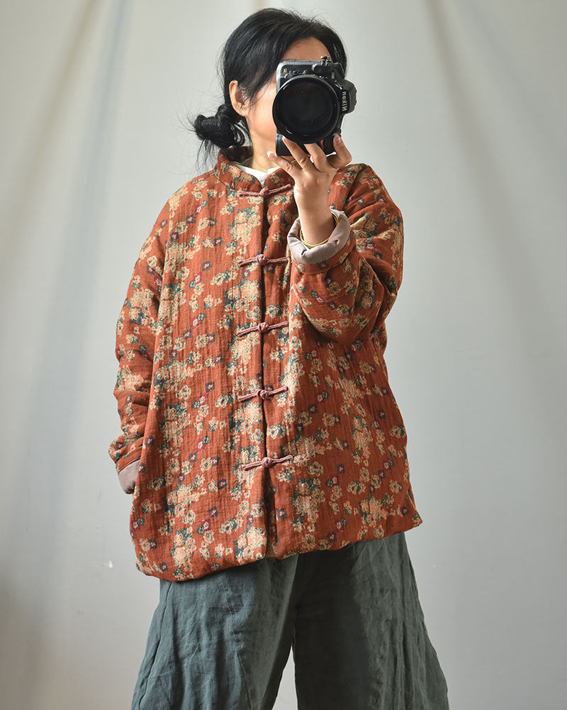 Boho vintage padded jacket styled with autumn outfit