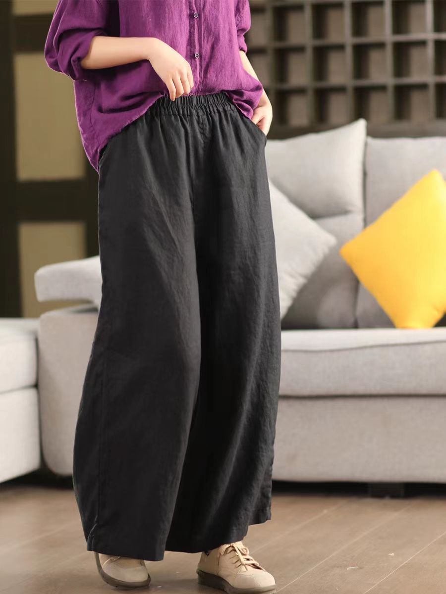 Detailed texture of high-quality breathable linen blend fabric