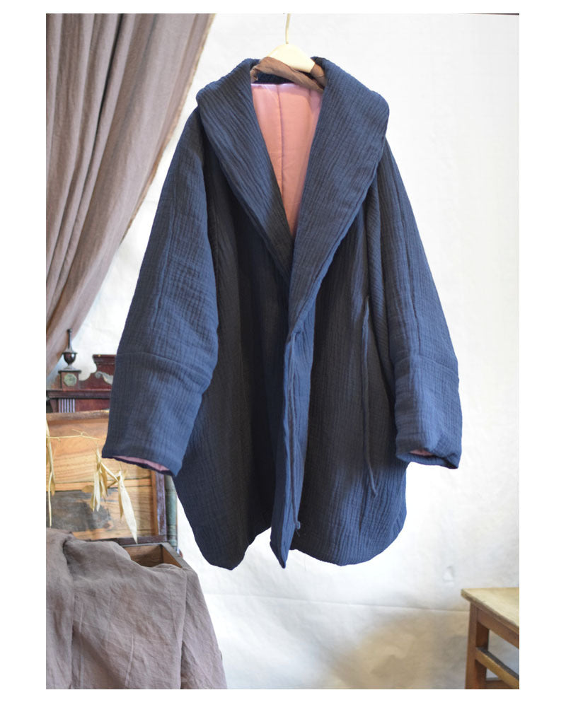 Close-up of crinkled cotton fabric texture