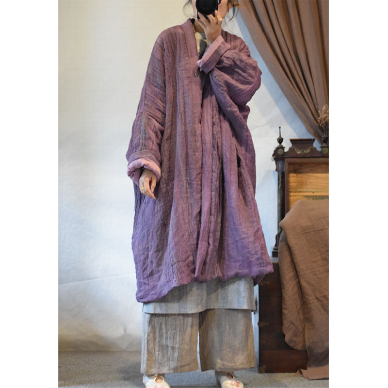 purple linen jacket outfit styling