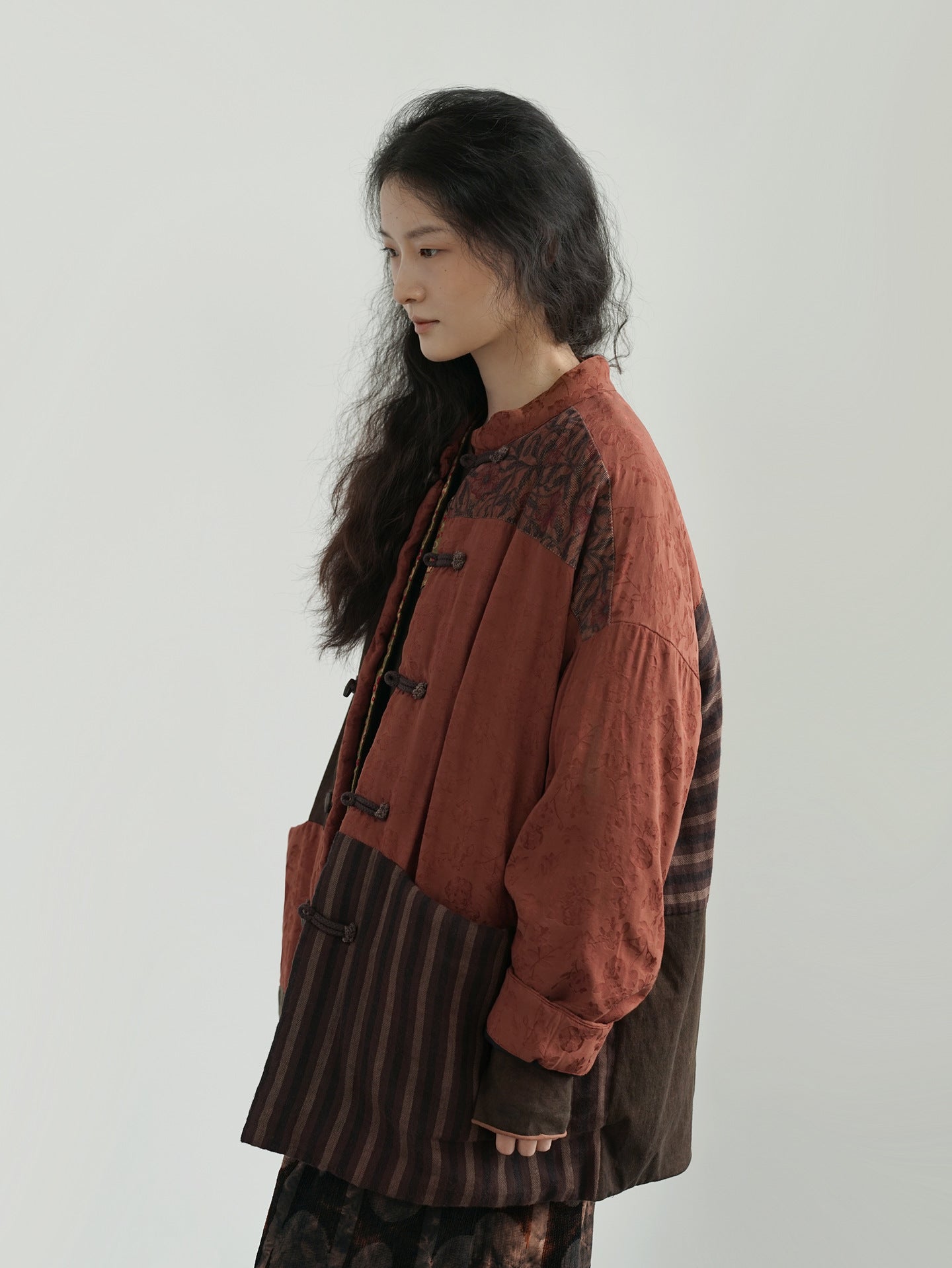 vintage patchwork quilted coat