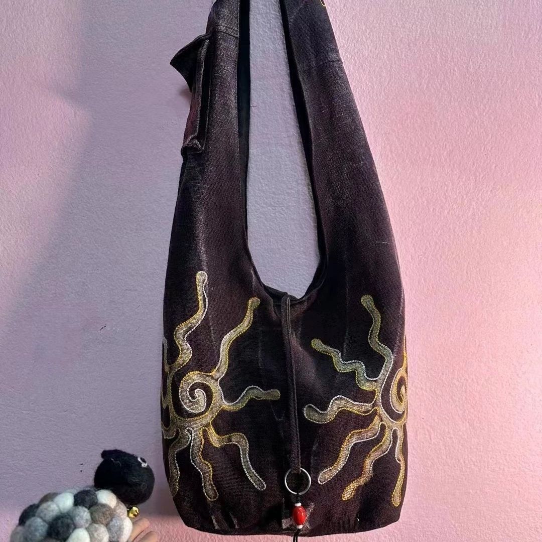 Hippie Embroidered Shoulder Bag