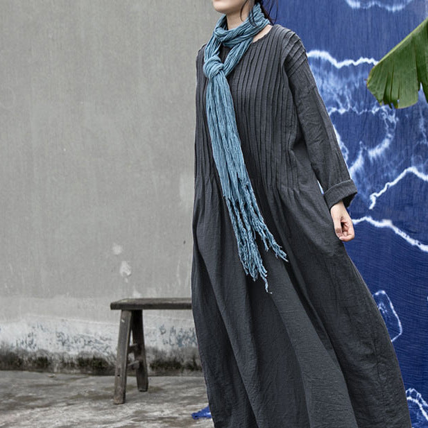 Detail of accordion pleated dress design