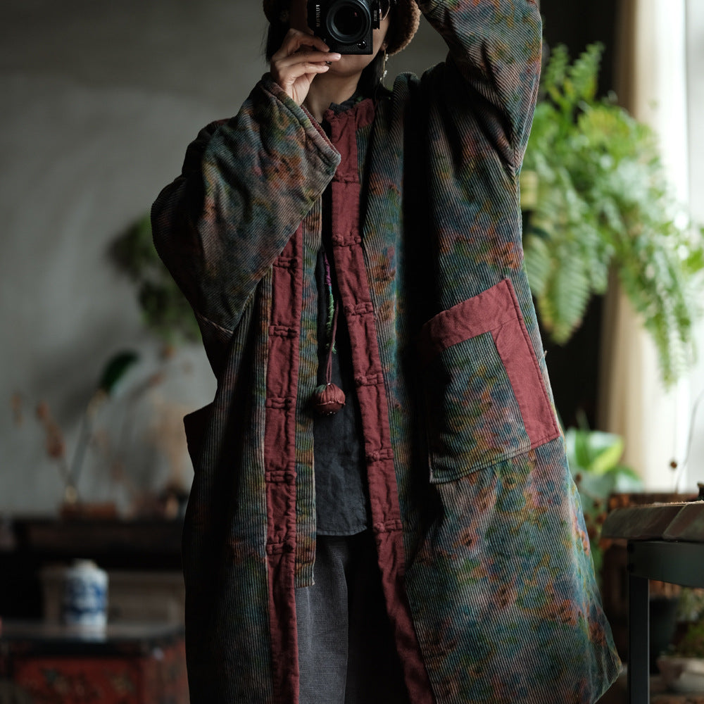 Traditional frog button closure detail