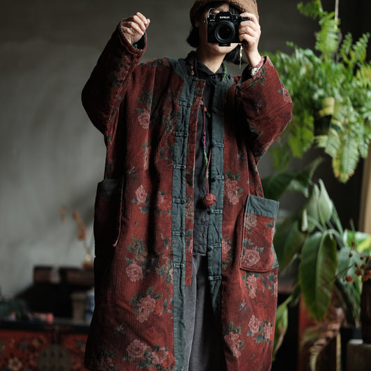 Vintage floral jacket styled for layering