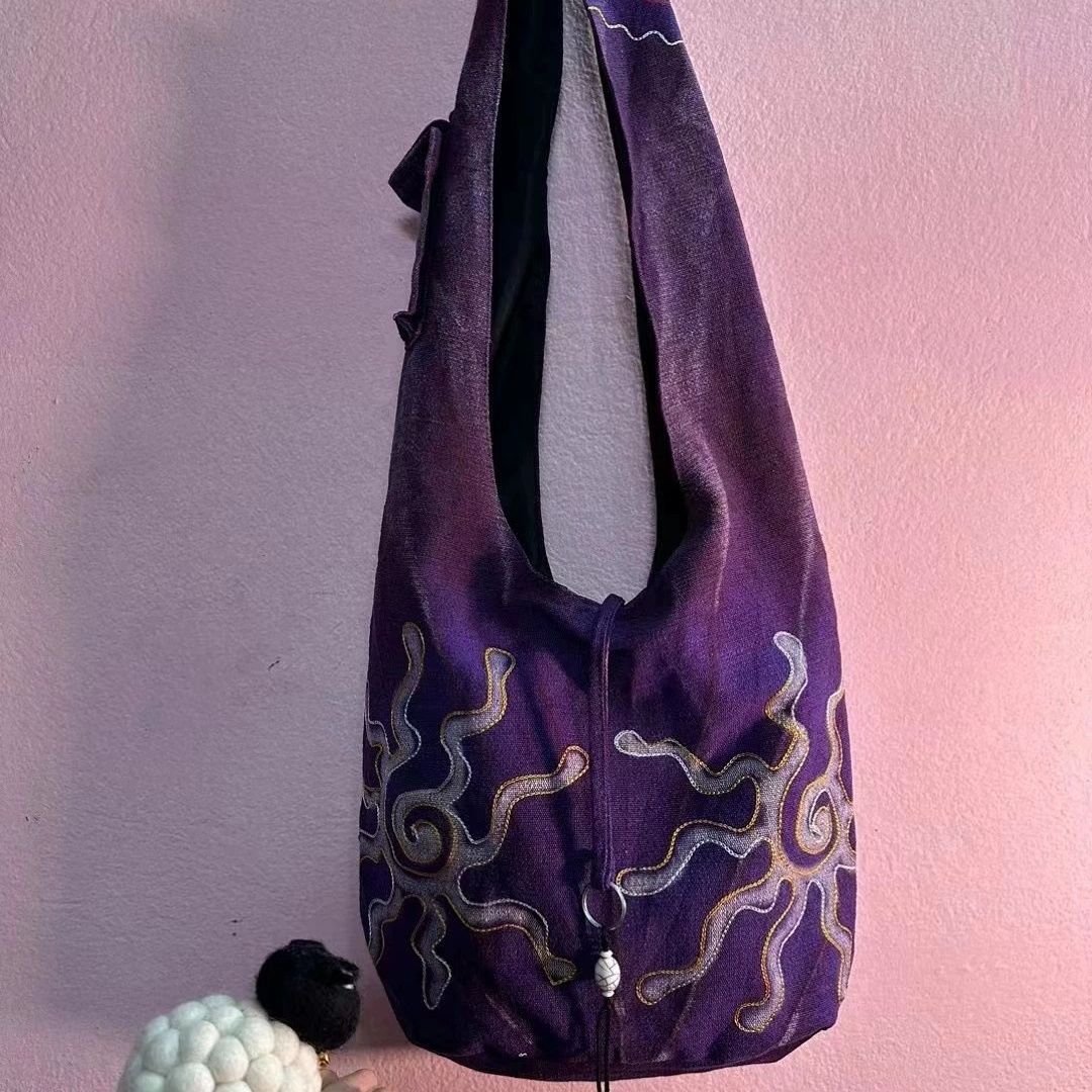 Hippie Embroidered Shoulder Bag