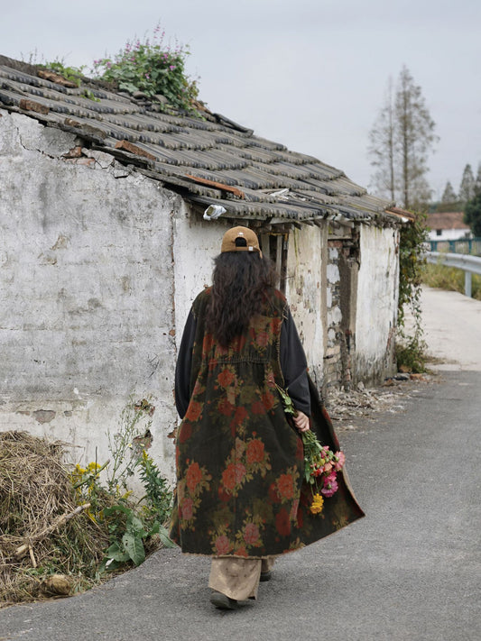Vintage Floral Patchwork Cardigan