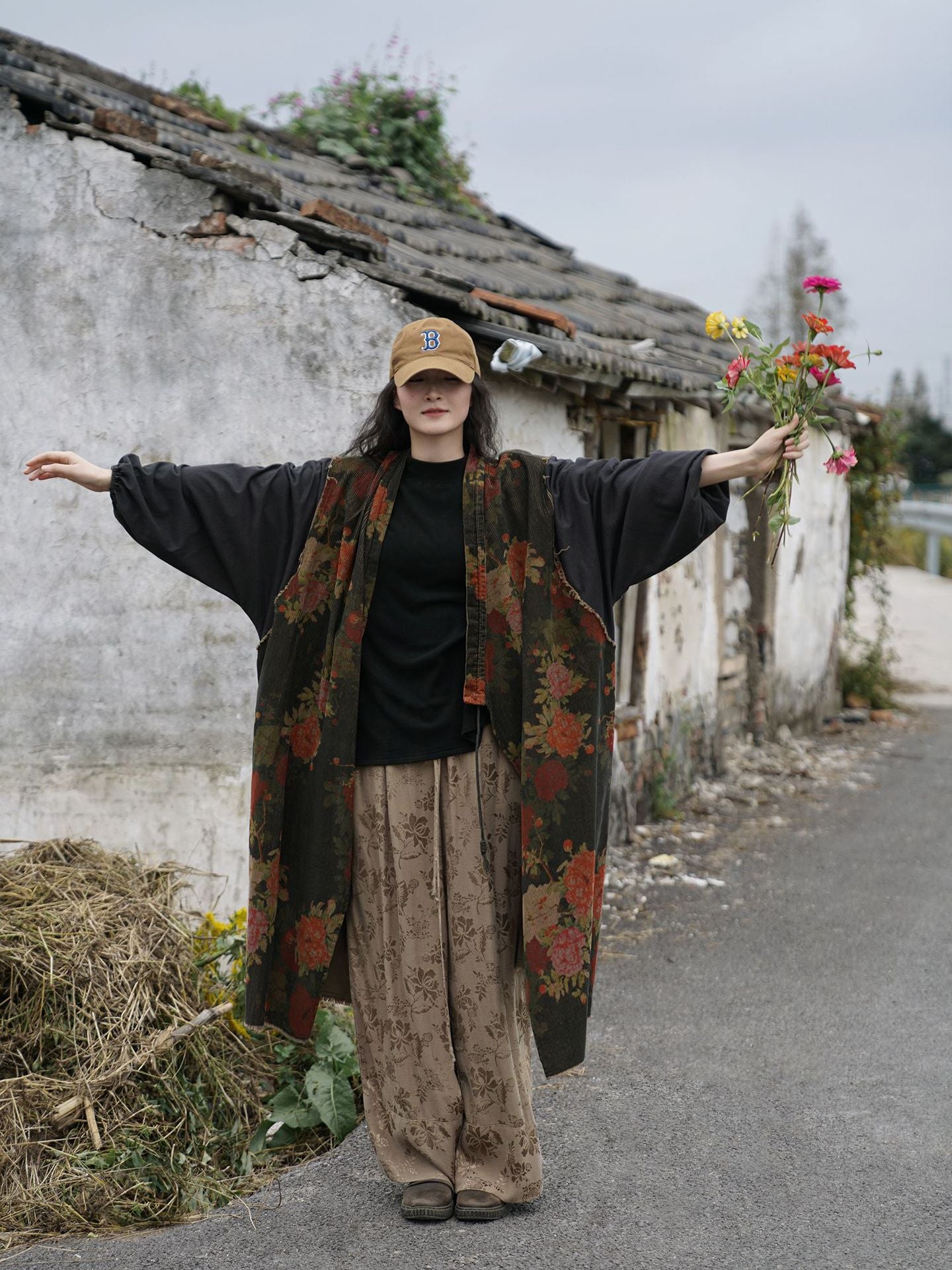 Vintage Floral Patchwork Cardigan