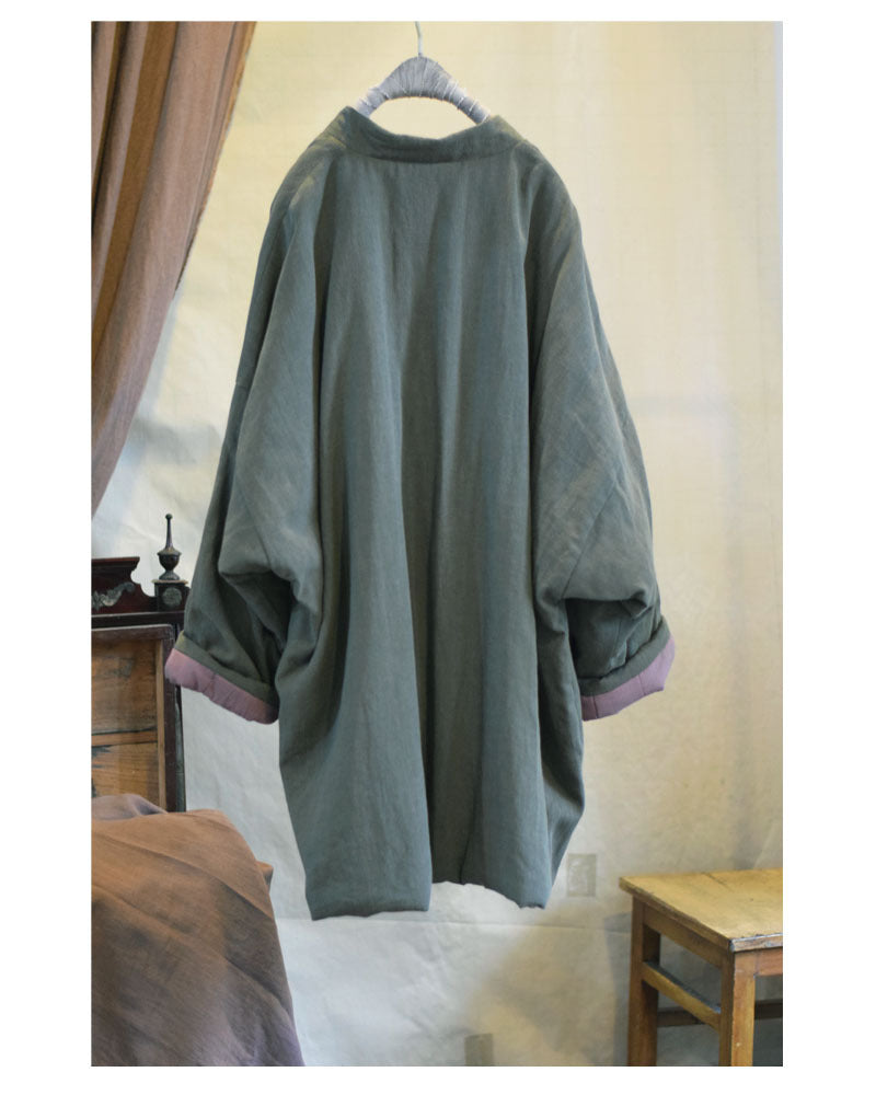 vintage inspired padded coat back view