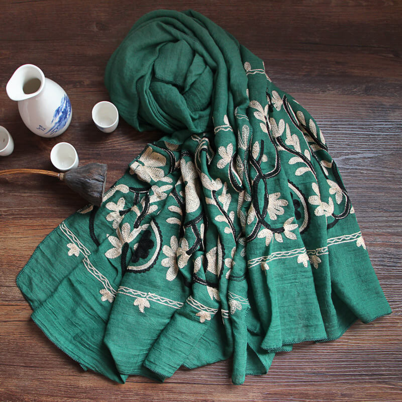 Embroidered Ethnic Scarf